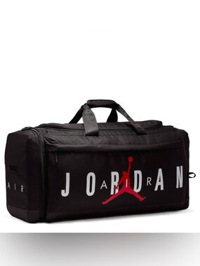 Title: Jordan Velocity Medium Duffel Bag (62.5L) - Iconic Black/Red